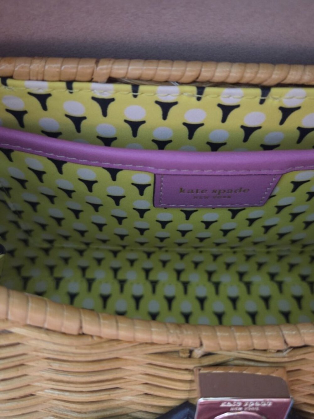 Kate Spade New york Tee Time Wicker 3D Windmill Top-handle Bag - Picture 5 of 5